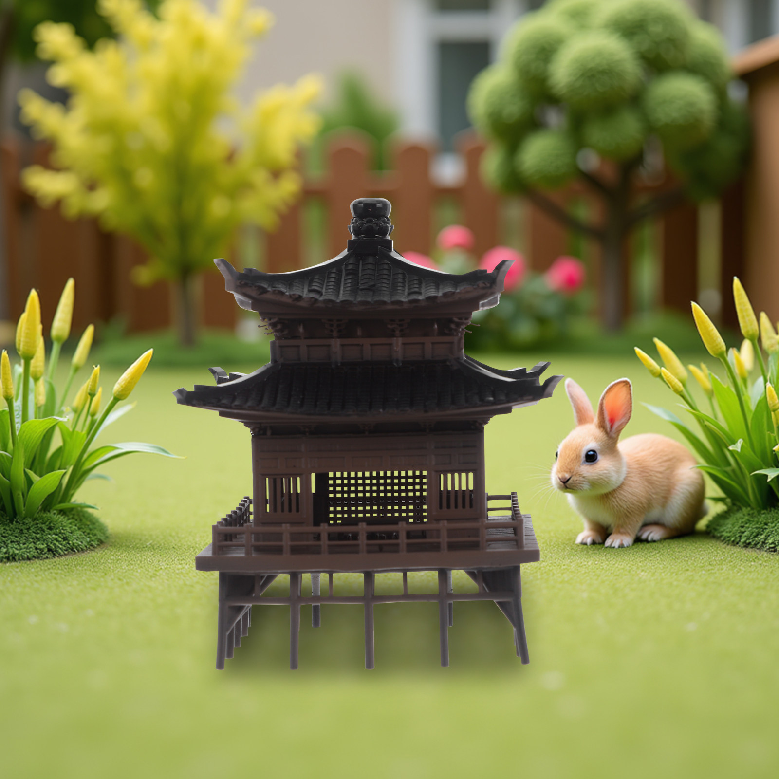 미니어처 중국식 정자, 장식용 정원 탑, 우아한 디자인 - Bonsai Garden Landscape Design 리뷰 및 가격